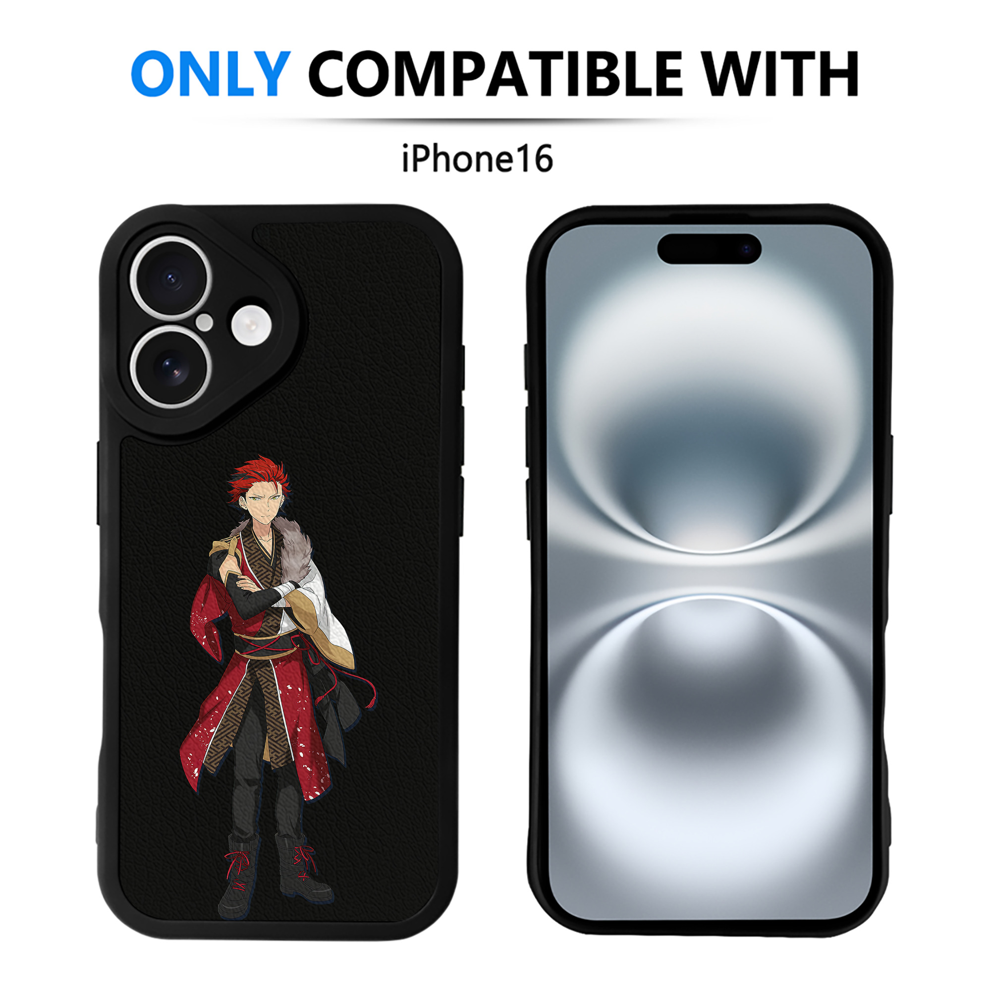 （画像用） あんさんぶるスターズ! Ensemble Stars 【iPhone 16シリーズ対応】シリコンスマホケース（レザー調） 材質：シリコン